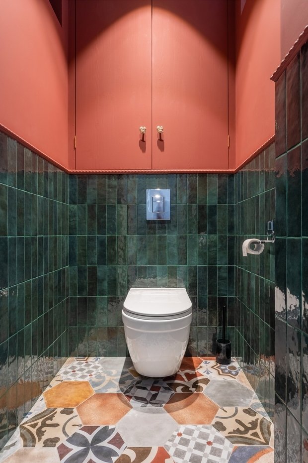 Фотография: Ванная в стиле Эклектика, Квартира, Проект недели, Видное, Сталинка, 2 комнаты, 40-60 метров – фото на INMYROOM