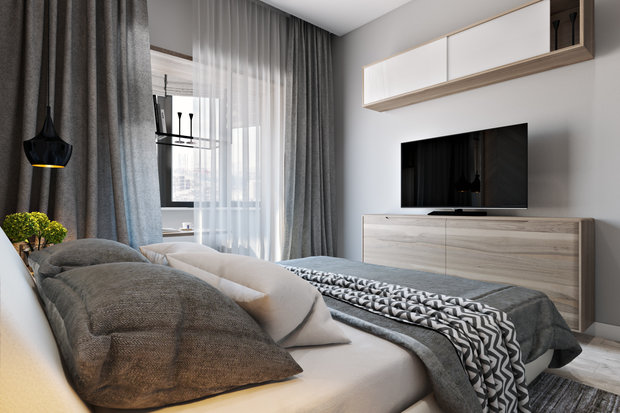 Фото из портфолио Монохромная элегия – фотографии дизайна интерьеров на INMYROOM