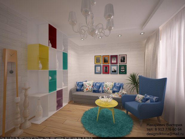 Фото из портфолио Квартира 45 кв.м. на Романова – фотографии дизайна интерьеров на INMYROOM