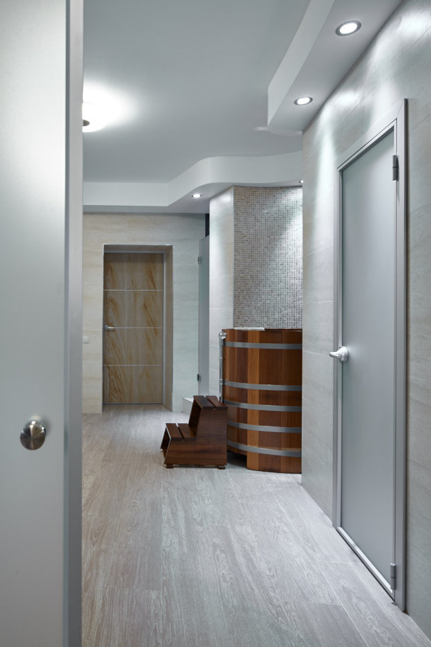 Фото из портфолио Матовые двери AIR в зоне SPA частного коттеджа – фотографии дизайна интерьеров на INMYROOM
