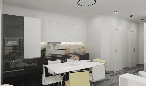 Фото из портфолио Дизайн и ремонт 1 комнатной квартиры 40 м2 – фотографии дизайна интерьеров на INMYROOM