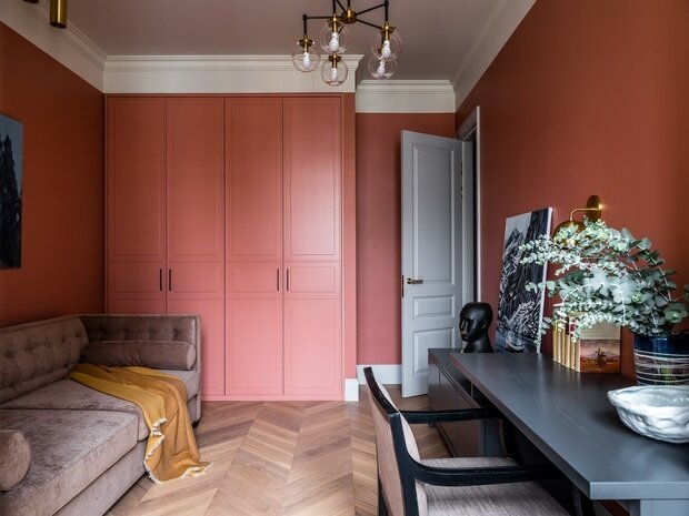 Фотография: Кабинет в стиле Классический, Современный, Квартира, Проект дня, Москва, Инна Величко, 4 и больше – фото на INMYROOM