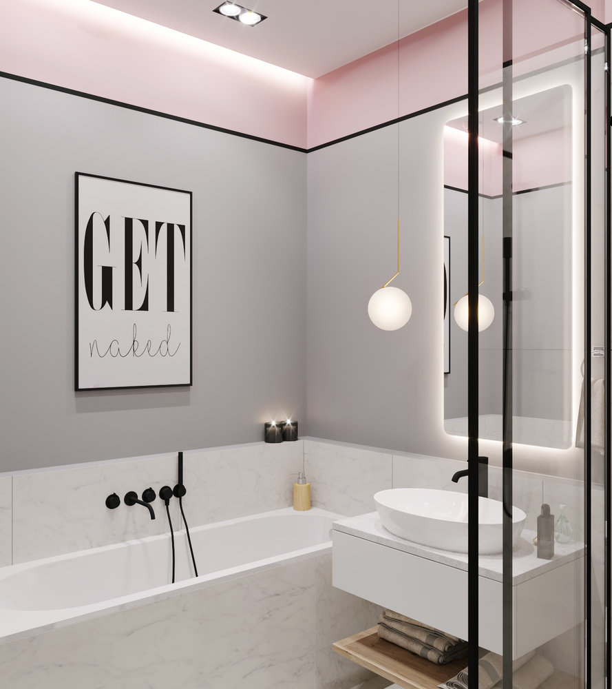 Фото из портфолио Квартира 40 м2 для девушки в ЖК Лайнер – фотографии дизайна интерьеров на INMYROOM Фото из портфолио Квартира 40 м2 для девушки в ЖК Лайнер – фотографии дизайна интерьеров на INMYROOM