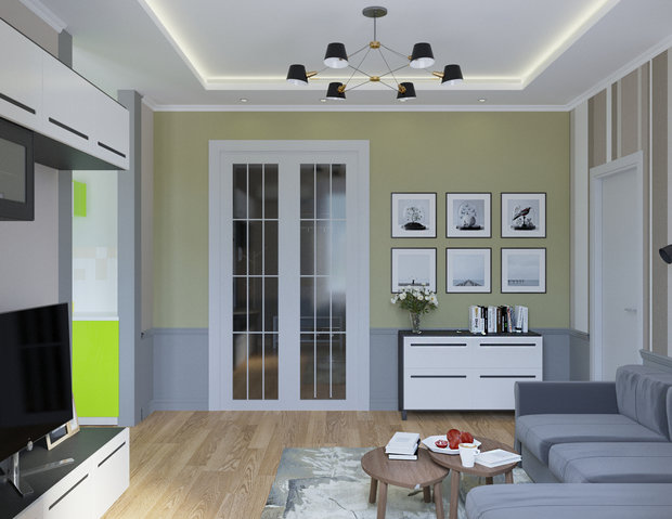 Фото из портфолио Квартира в центре для семейной пары – фотографии дизайна интерьеров на INMYROOM