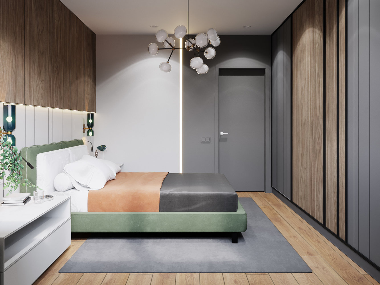 Фотография: Спальня в стиле Современный, Квартира, Проект дня, Минск, 3 комнаты, Ирина Горячко – фото на INMYROOM