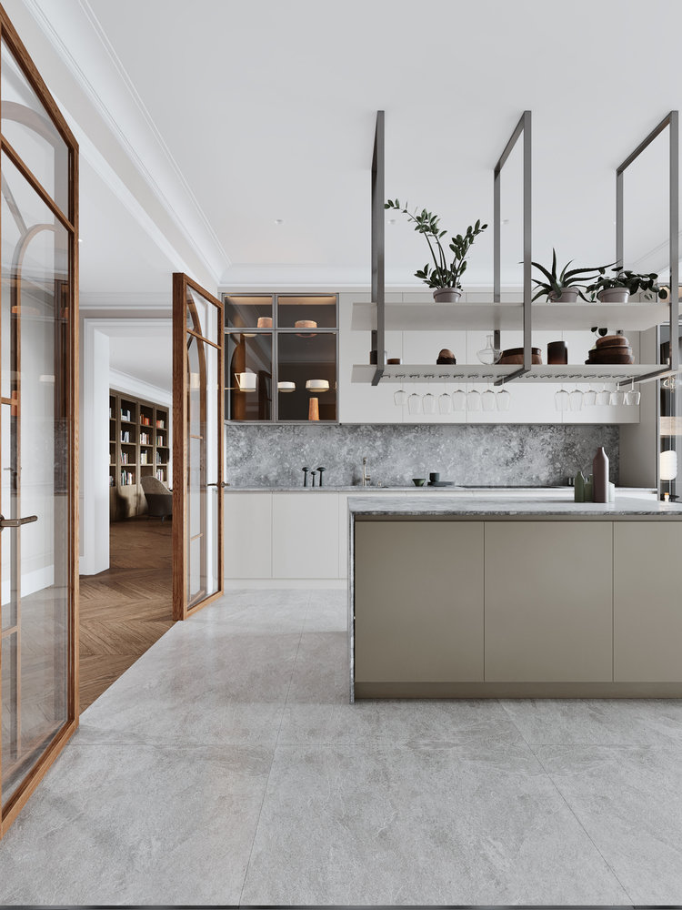 Фотография: Кухня и столовая в стиле Современный, Минимализм, Квартира, Проект дня, Москва, Айя Лисова, 4 и больше, Более 90 метров, Эксклюзивные проекты, Aiya Design – фото на INMYROOM