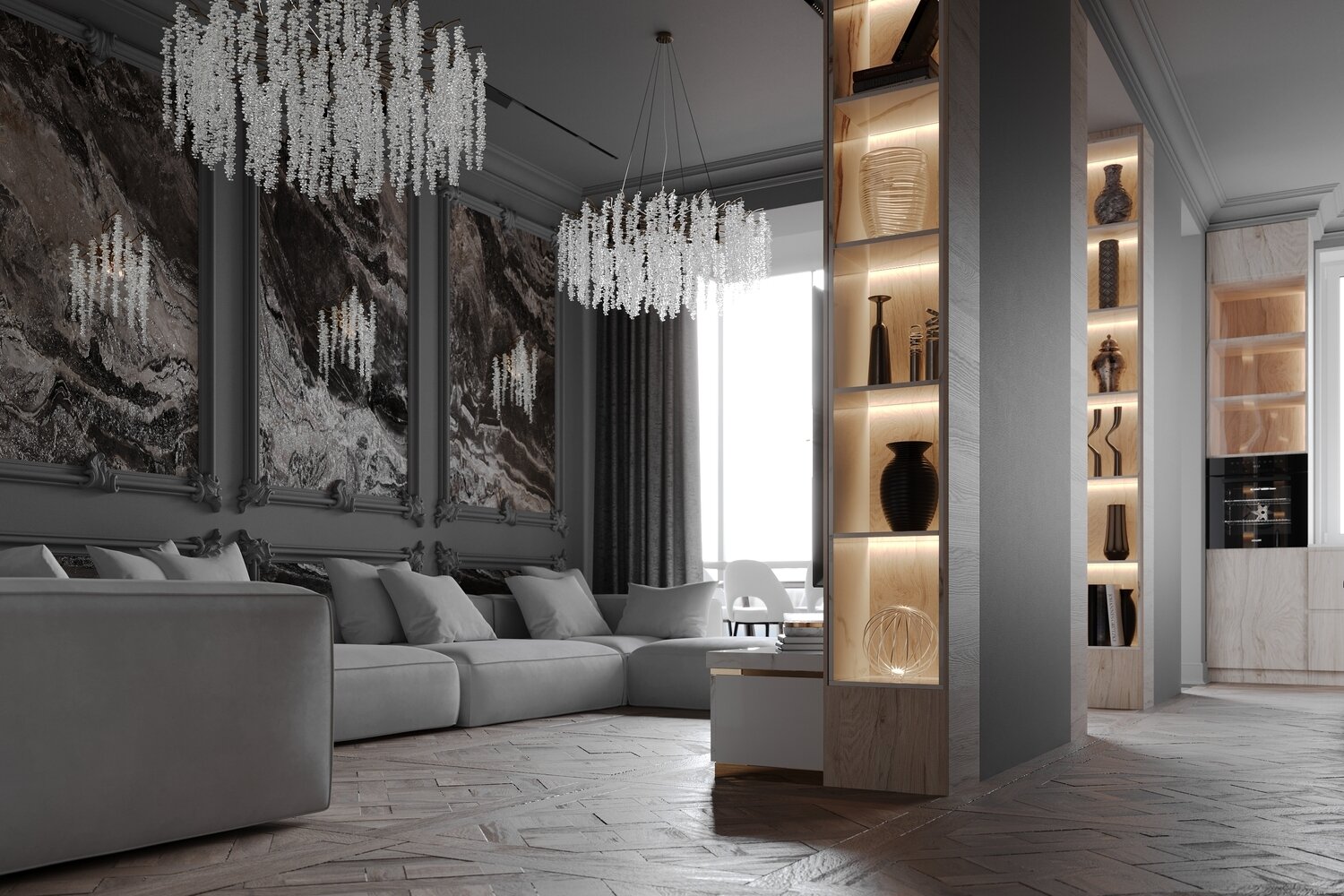 Фото из портфолио Гостиная. Кухня. Ванная. Duderhof Club – фотографии дизайна интерьеров на INMYROOM Фото из портфолио Гостиная. Кухня. Ванная. Duderhof Club – фотографии дизайна интерьеров на INMYROOM