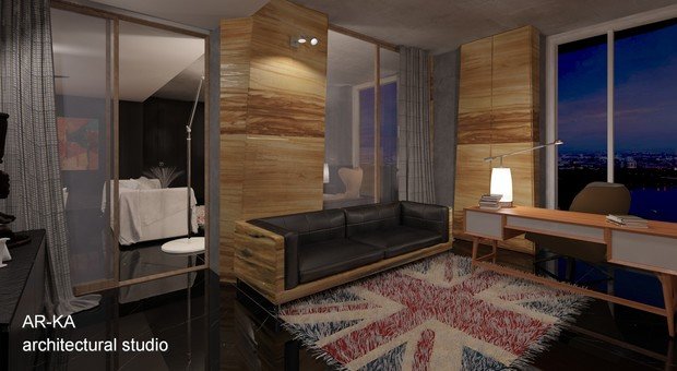 Фото из портфолио LUX Лофт на Мосфильмовской – фотографии дизайна интерьеров на INMYROOM