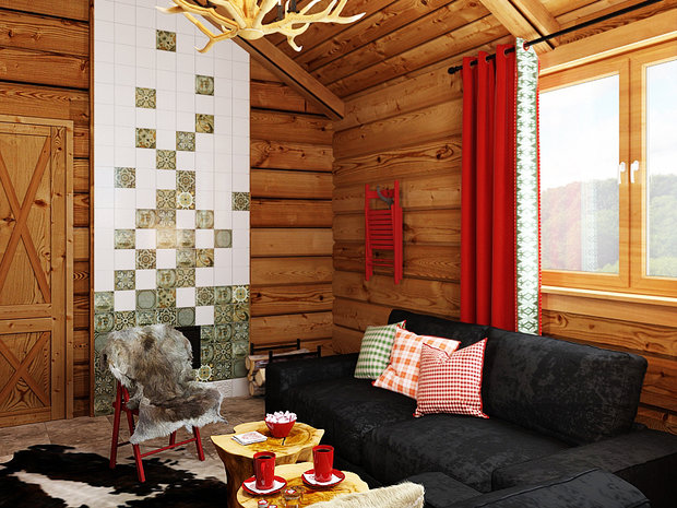 Фото из портфолио Баня в стиле  шале – фотографии дизайна интерьеров на INMYROOM
