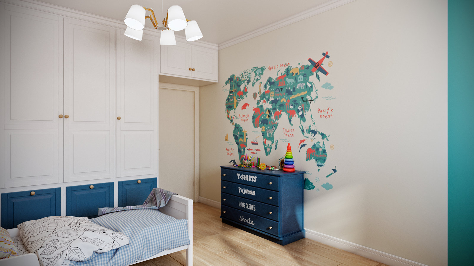 Фотография: Детская в стиле Скандинавский, Квартира, Проект дня, Co:Interior, Сталинка, 3 комнаты, 60-90 метров – фото на INMYROOM