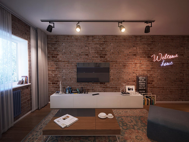 Фотография: Гостиная в стиле Лофт – фото на InMyRoom.ru