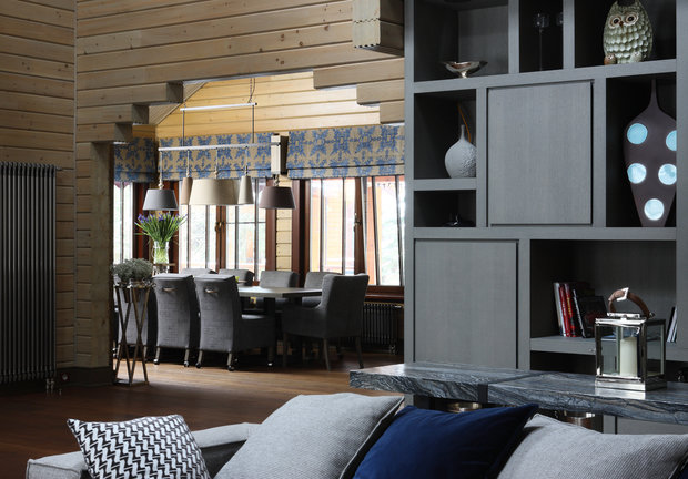 Фотография: Гостиная в стиле Эко, Эклектика, Дом, Проект недели, Дом и дача, Московская область, Лада Засимова, Виктория Николаева – фото на INMYROOM