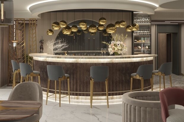 Фото из портфолио NEW STAR HOTEL. Lobby – фотографии дизайна интерьеров на INMYROOM