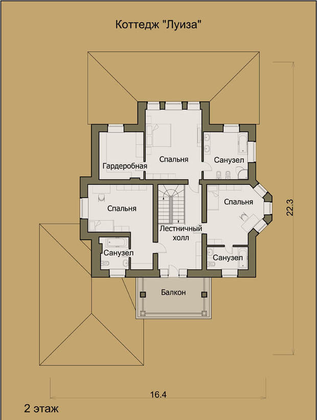 Фото из портфолио Луиза_305 кв.м. – фотографии дизайна интерьеров на INMYROOM