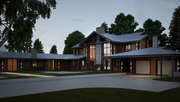 Фото из портфолио Поместье в скандинавском стиле / Scandinavian-style mansion – фотографии дизайна интерьеров на INMYROOM