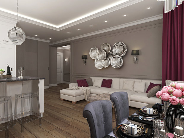 Фото из портфолио Квартира "Two callas" в стиле современная классика – фотографии дизайна интерьеров на INMYROOM