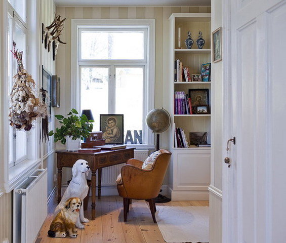 Фотография: Кабинет в стиле Скандинавский, Дом, Швеция, Цвет в интерьере, Дома и квартиры, Белый – фото на INMYROOM