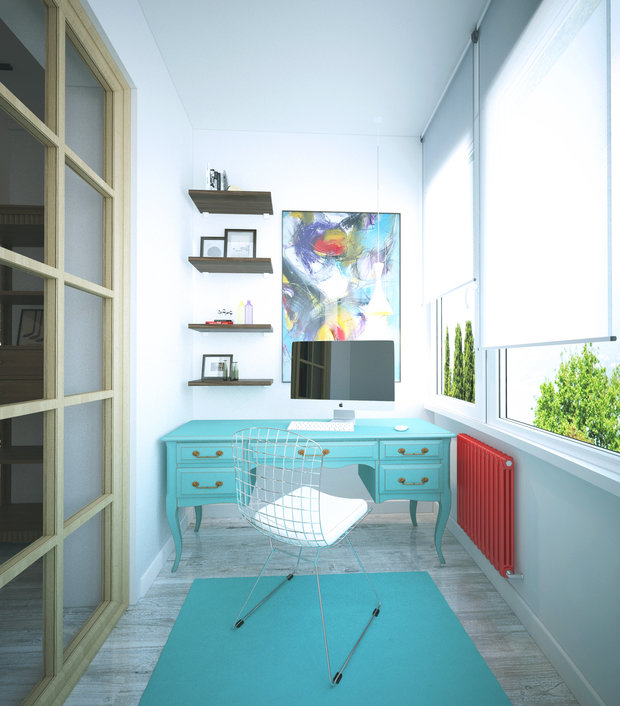 Фото из портфолио Эклектичный интерьер не большой квартиры для девушки. Город Пенза.  – фотографии дизайна интерьеров на INMYROOM