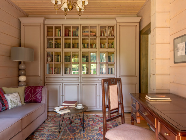 Фотография: Кабинет в стиле Эклектика, Прованс и Кантри, Дом, Проект недели, Дача, Дом и дача, Московская область, 4 и больше, Более 90 метров, Анна Морозова, Aminteriors, Талеж, Константин Доронченков – фото на INMYROOM