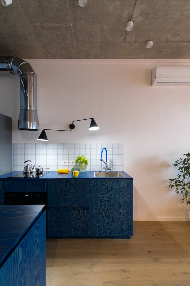 Фотография: Кухня и столовая в стиле Лофт, Современный, Минимализм, Квартира, Проект дня – фото на INMYROOM