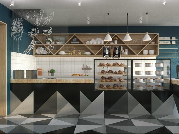 Фото из портфолио МУКА CAFE – фотографии дизайна интерьеров на INMYROOM