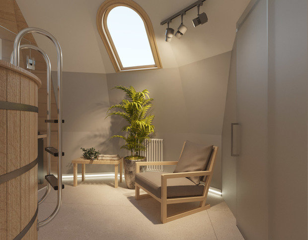 Фото из портфолио Купольный дом - баня – фотографии дизайна интерьеров на INMYROOM