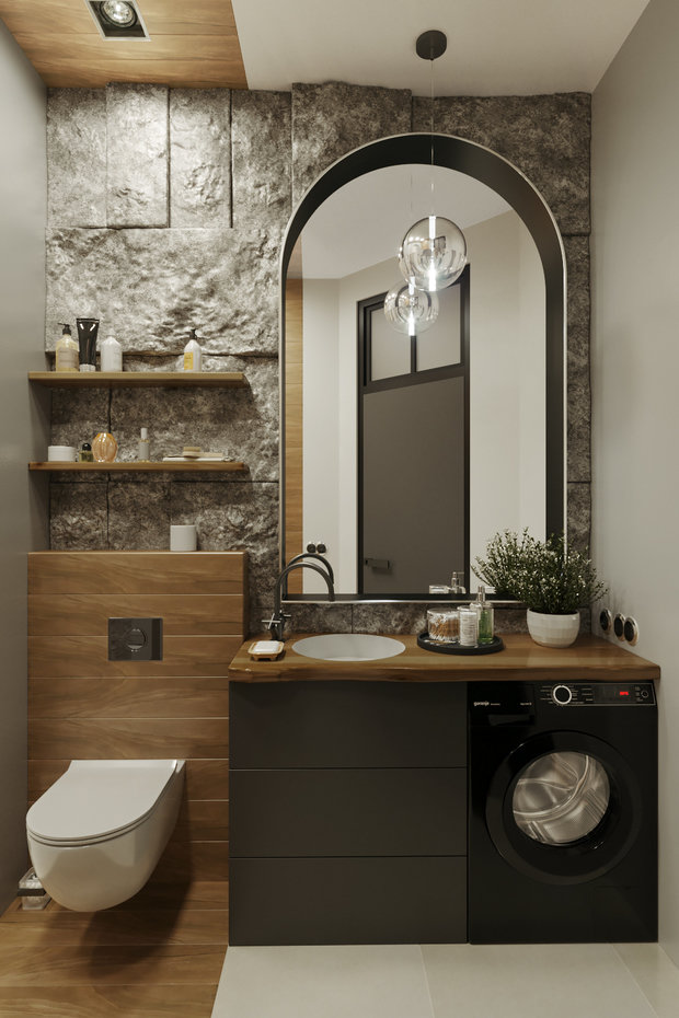 Фото из портфолио Интерьер студии 40 кв.м. Italian Loft – фотографии дизайна интерьеров на INMYROOM