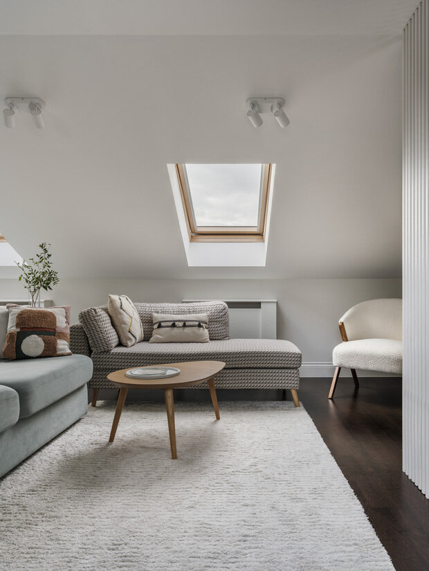 Фотография: Гостиная в стиле Скандинавский, Современный, Эклектика, Эко, Проект недели, Дом и дача, Одинцово, Таунхаус, 4 и больше, Более 90 метров, Анастасия Панова – фото на INMYROOM