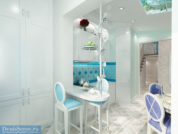 Фото из портфолио Кухня с балконом в загородном доме, современная классика – фотографии дизайна интерьеров на INMYROOM