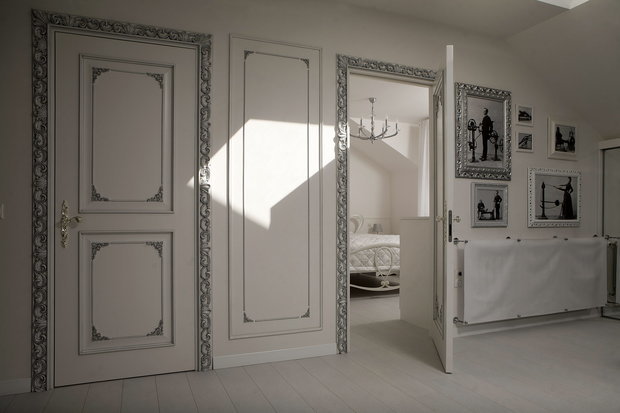 Фото из портфолио Белое с серебром – фотографии дизайна интерьеров на INMYROOM