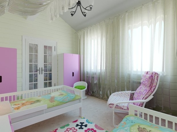 Фото из портфолио Интерьер в деревянном доме – фотографии дизайна интерьеров на INMYROOM