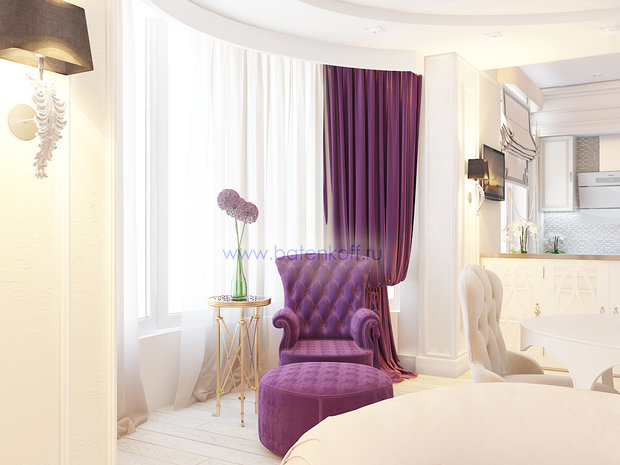 Фото из портфолио Дизайн проект гостиной в современной классике от Батенькофф – фотографии дизайна интерьеров на InMyRoom.ru