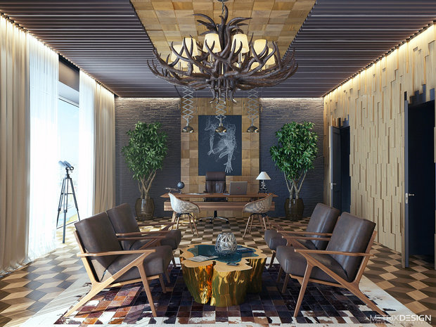 Фото из портфолио Визуализация офиса – фотографии дизайна интерьеров на INMYROOM