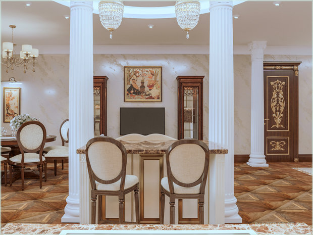 Фото из портфолио Русская Классика – фотографии дизайна интерьеров на INMYROOM