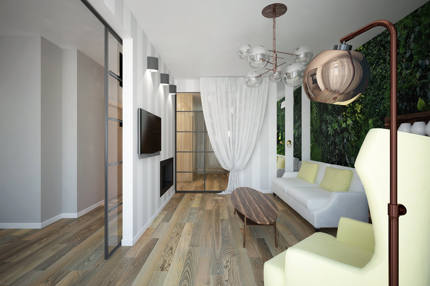 Фото из портфолио Квартира 80 М² (Екатеринбург) – фотографии дизайна интерьеров на INMYROOM Фото из портфолио Квартира 80 М² (Екатеринбург) – фотографии дизайна интерьеров на INMYROOM