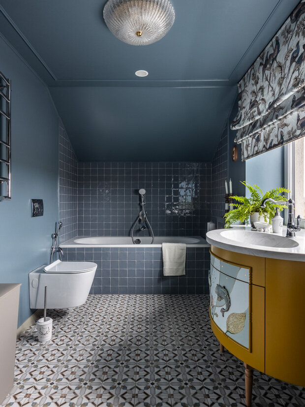 Фотография: Ванная в стиле Прованс и Кантри, Дом, Проект дня, Дом и дача, Кирпичный дом, 4 и больше, Более 90 метров, Башкортостан, Лилия Асфандиярова, прованс/винтаж – фото на INMYROOM