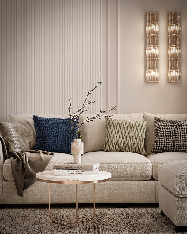 Фото из портфолио Дизайн интерьера квартиры в ЖК «ОМ» в стиле современной классики – фотографии дизайна интерьеров на INMYROOM