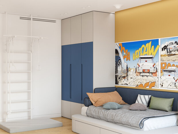 Фотография: Детская в стиле Современный, Квартира, Проект дня, Москва, 4 и больше, Более 90 метров, ЖК «ILove» – фото на INMYROOM