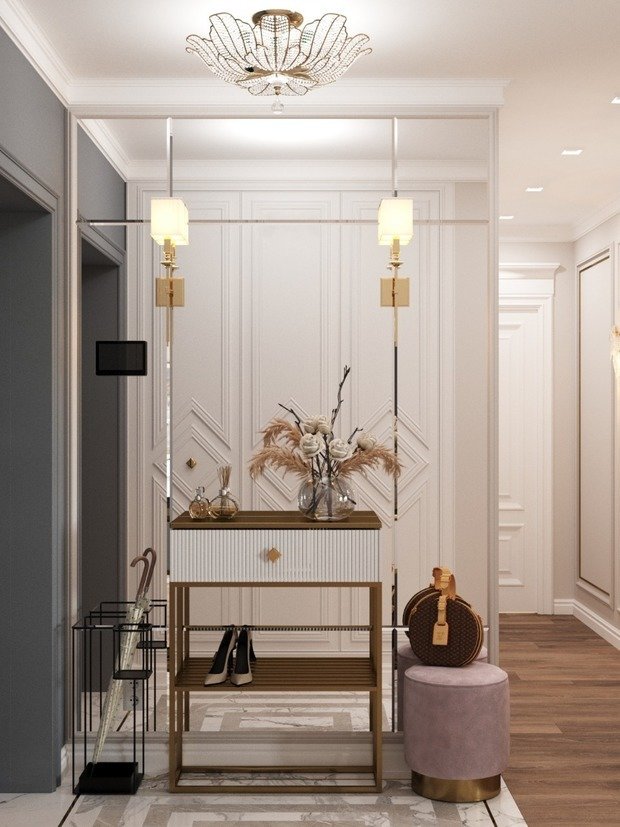 Фото из портфолио Дизайн квартиры в стиле американской классики с элементами французской – фотографии дизайна интерьеров на INMYROOM