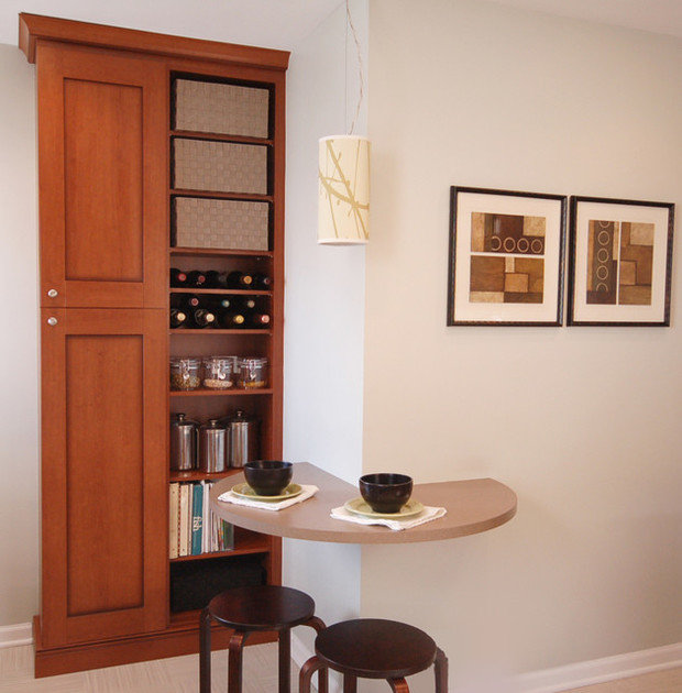 Фотография: Мебель и свет в стиле Современный, Кухня и столовая, Интерьер комнат, Обеденная зона – фото на INMYROOM