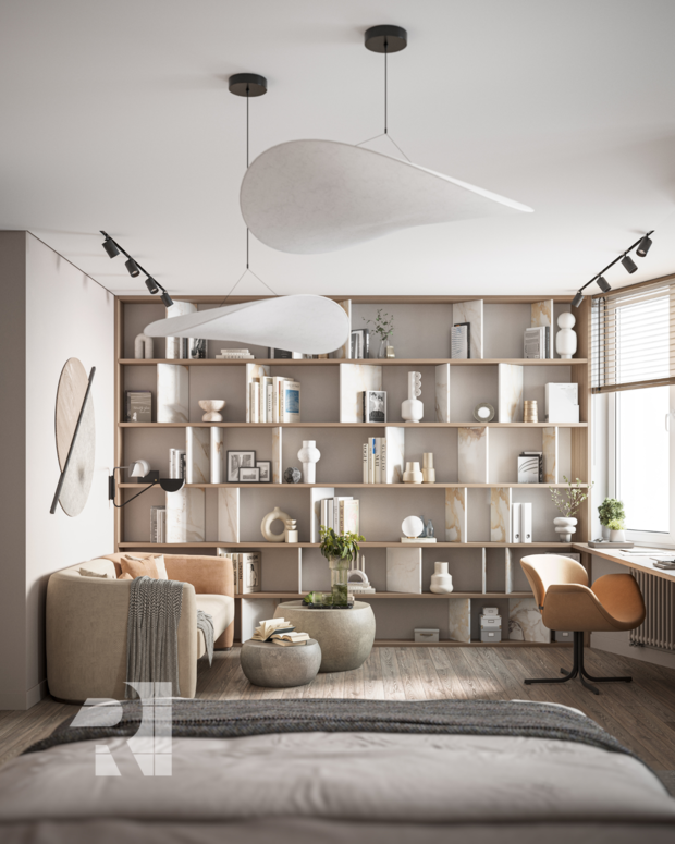 Фото из портфолио Квартира в стиле Джапанди – фотографии дизайна интерьеров на INMYROOM
