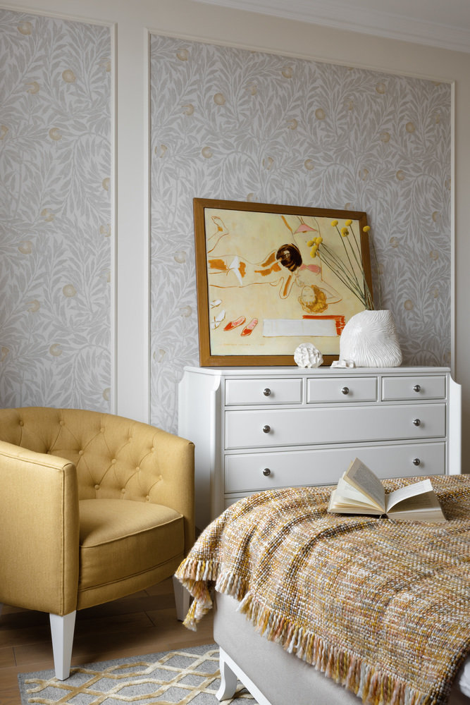 Фотография: Спальня в стиле Классический, Современный, Квартира, Проект недели, Санкт-Петербург, Виктория Малышева, 2 комнаты, 40-60 метров – фото на INMYROOM