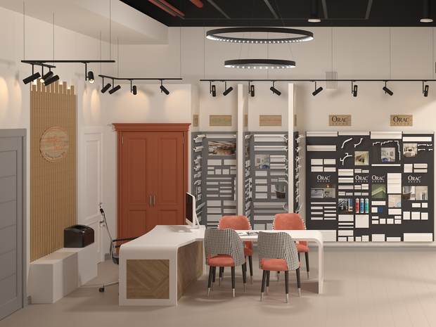 Визуализация интерьера офиса в современном стиле