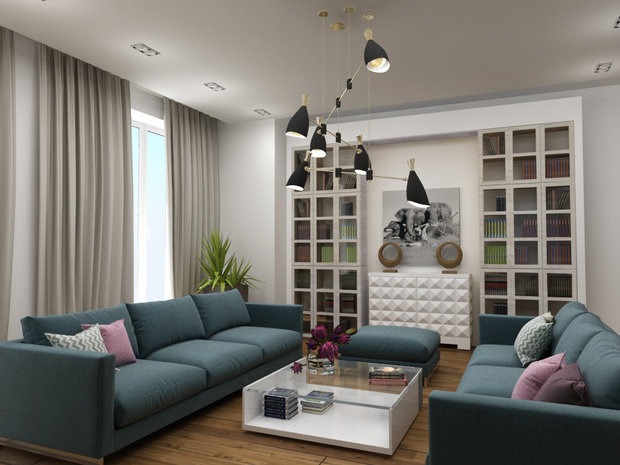 Фото из портфолио Пентхауз Ri – фотографии дизайна интерьеров на INMYROOM