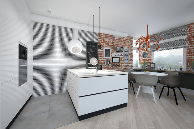 Фотография: Кухня и столовая в стиле Лофт – фото на INMYROOM