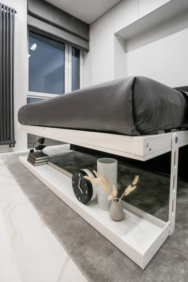 Фотография: Спальня в стиле Минимализм, Малогабаритная квартира, Квартира, Студия, Проект недели, Москва, до 40 метров, Виталий Мясников – фото на INMYROOM