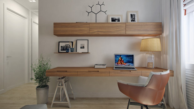 Фотография: Офис в стиле Скандинавский, Современный, Декор интерьера, Квартира, Eichholtz, Дома и квартиры, Проект недели, Сталинка – фото на INMYROOM