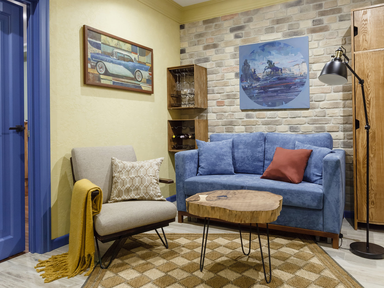 Фотография: Гостиная в стиле Современный, Эклектика, Квартира, Проект недели, Москва, 1 комната, 40-60 метров, Светлана Куксова – фото на INMYROOM Фотография: Гостиная в стиле Современный, Эклектика, Квартира, Проект недели, Москва, 1 комната, 40-60 метров, Светлана Куксова – фото на INMYROOM