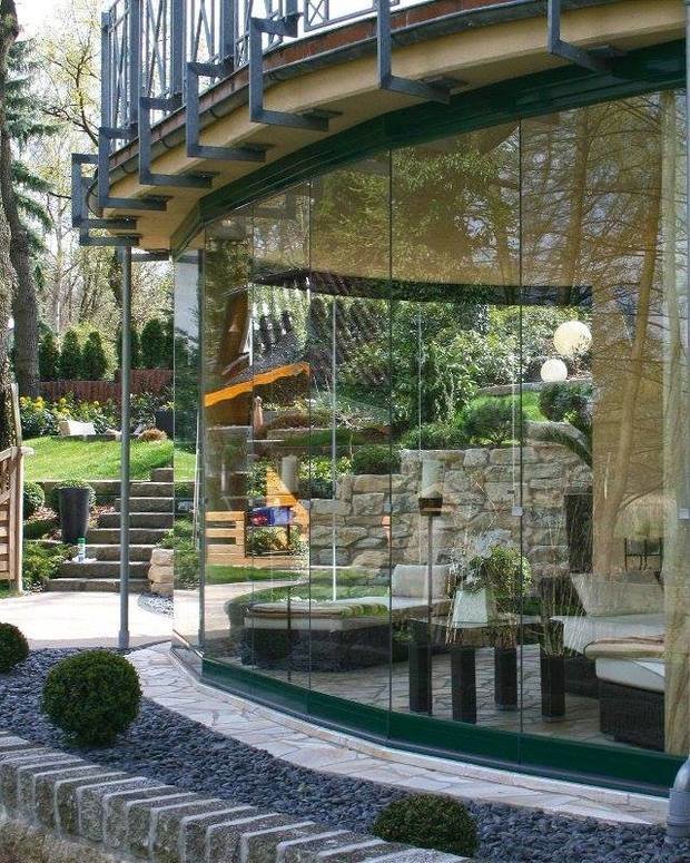 Фото из портфолио Остекление радиусных террас – фотографии дизайна интерьеров на INMYROOM