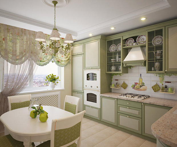 Фото из портфолио Оливковая кухня – фотографии дизайна интерьеров на INMYROOM